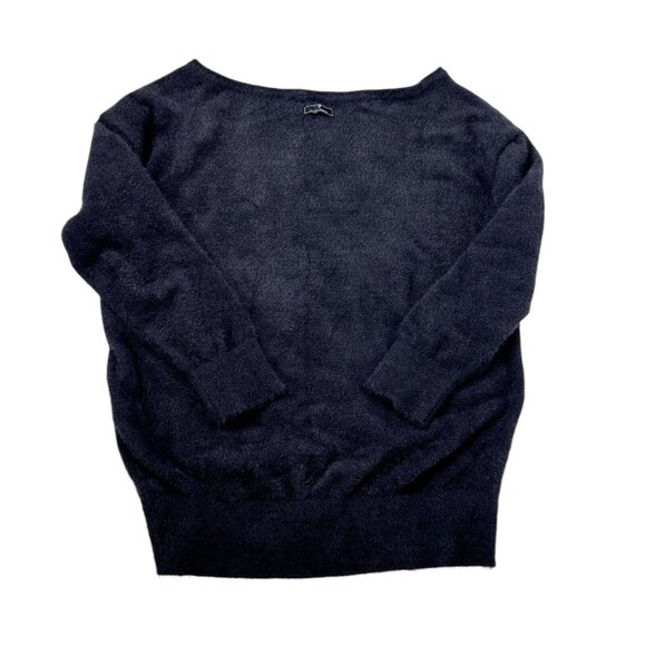 Gymshark Whitney Simmons Oversized Black Eyelash Off Shoulder Cozy Sweater Small - Picture 3 of 7